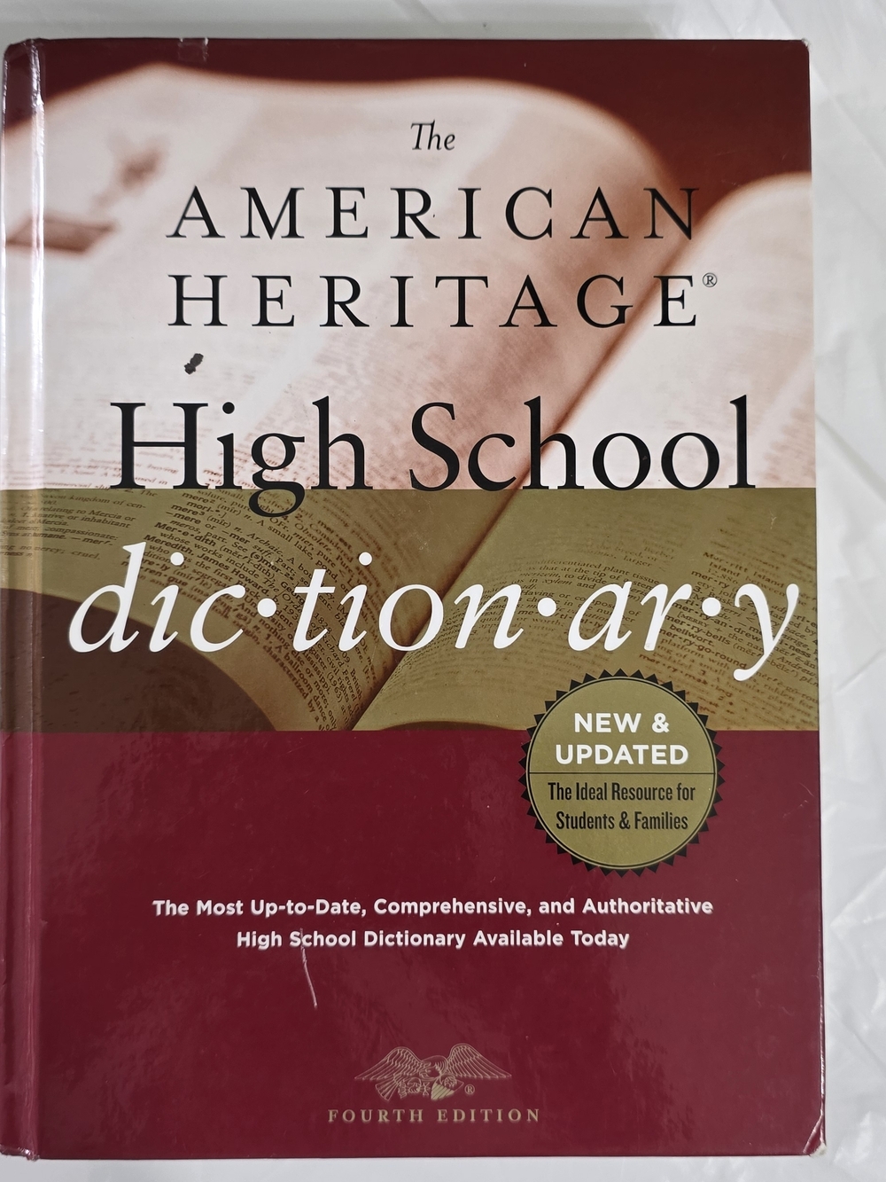 The American Heritage High School Dictionary Fourth Edition Hardcover - Student
